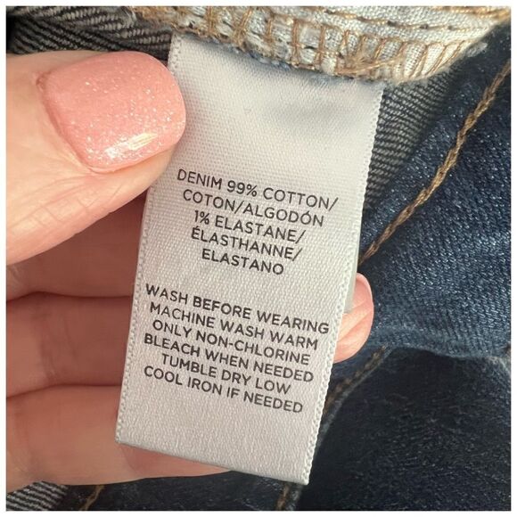 NWT Ann Taylor LOFT Boyfriend Raw Hem Floral Embroidered Jeans 26 (Plus) - Picture 9 of 9